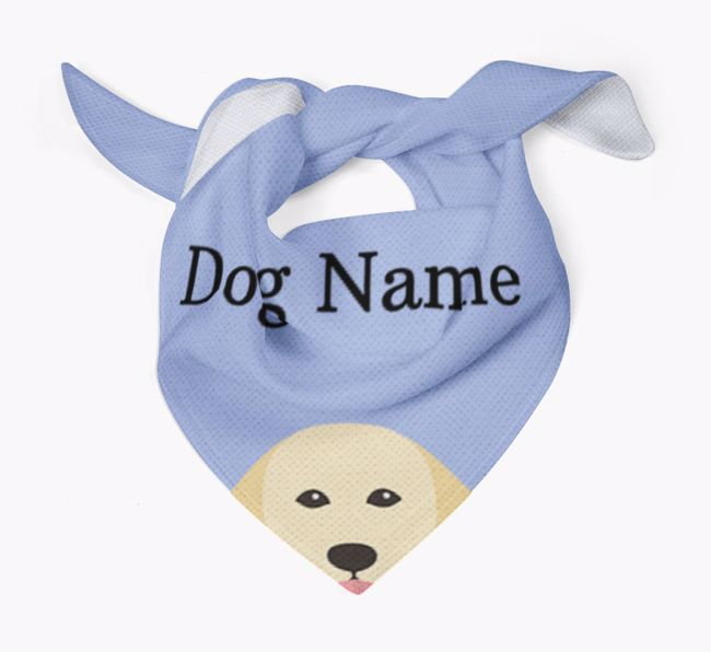 Personalised Dog Bandana with Peeking Yappicons for {dogsName}